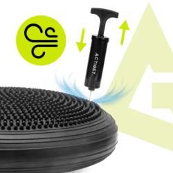 Balančná a masážna podložka + pumpička ACTIGET ACT0116 čierna
