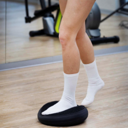 Balančná a masážna podložka + pumpička ACTIGET ACT0116 čierna