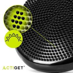 Balančná a masážna podložka + pumpička ACTIGET ACT0113 čierna