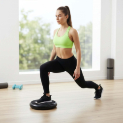 Balančná a masážna podložka + pumpička ACTIGET ACT0113 čierna