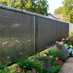 Tieniaca tkanina na plot 170cm x 10m 95% zatienenie SPRINGOS SN0068 svetlo antracitová