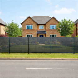 Tieniaca tkanina na plot 150cm x 50m 62% zatienenie SPRINGOS SN0071 svetlo antracitová