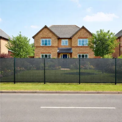 Tieniaca tkanina na plot 150cm x 50m 62% zatienenie SPRINGOS SN0071 svetlo antracitová