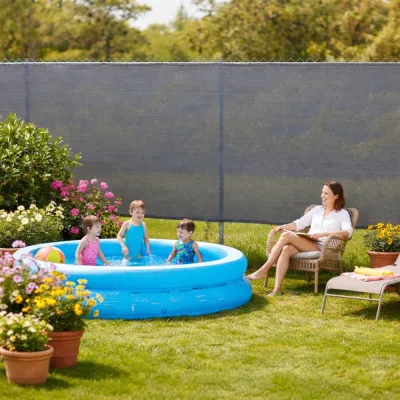 Tieniaca tkanina na plot 150cm x 10m 90% zatienenie SPRINGOS SN0070 svetlo antracitová