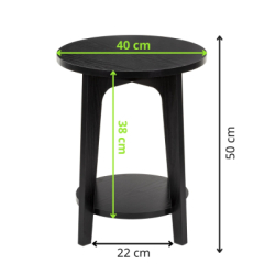 Konferenčný stolík SPRINGOS HF0066 čierny