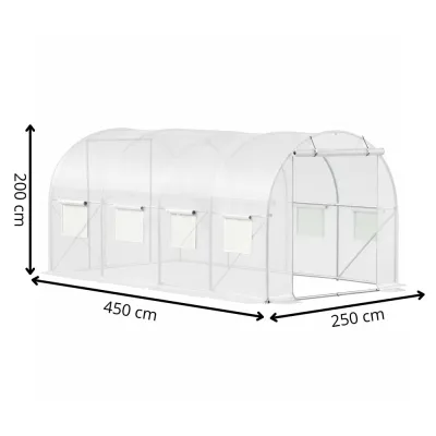 Záhradný fóliovník 4,5x2,5x2m SPRINGOS GT0009