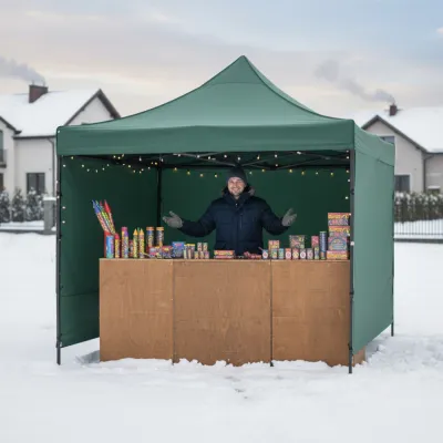 Záhradný stan 3x3 m SPRINGOS GP0001 zelený