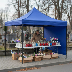 Záhradný stan 3x3 m SPRINGOS GP0002 tmavomodrý