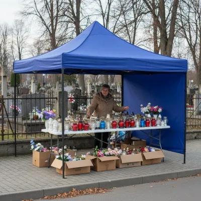 Záhradný stan 3x3 m SPRINGOS GP0002 tmavomodrý