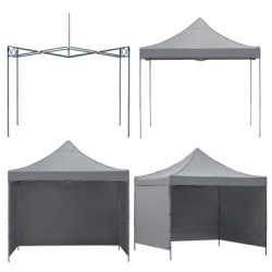 Záhradný stan 3x3 m SPRINGOS GP0003 sivý