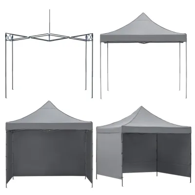 Záhradný stan 3x3 m SPRINGOS GP0003 sivý