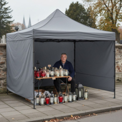 Záhradný stan 3x3 m SPRINGOS GP0003 sivý