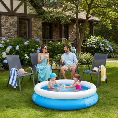 Set 4x Záhradná stolička SPRINGOS GF0118 tmavo šedé