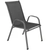 Set 4x Záhradná stolička SPRINGOS GF0118 tmavo šedé