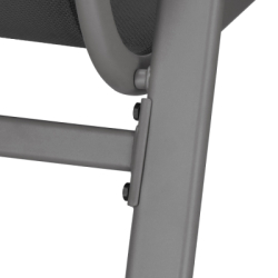 Set 4x Záhradná stolička SPRINGOS GF0118 tmavo šedé