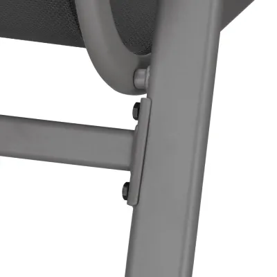 Set 4x Záhradná stolička SPRINGOS GF0118 tmavo šedé