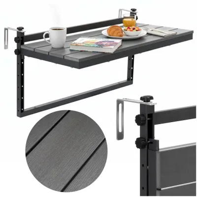 Skladací stôl 40x40x80 cm SPRINGOS GF0121 sivý