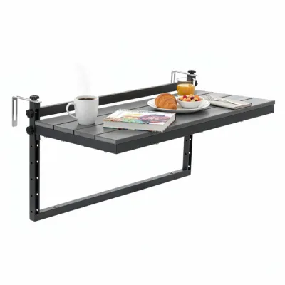 Skladací stôl 40x40x80 cm SPRINGOS GF0121 sivý