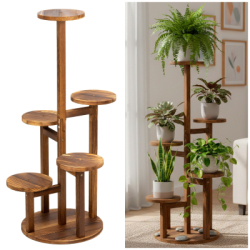 Drevený stojan na kvety 87 CM SPRINGOS GA0217