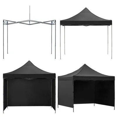 Záhradný stan 3x3 m SPRINGOS GP0004 čierny