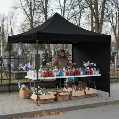 Záhradný stan 3x3 m SPRINGOS GP0004 čierny