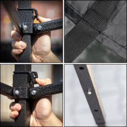 Záhradný stan 3x3 m SPRINGOS GP0004 čierny