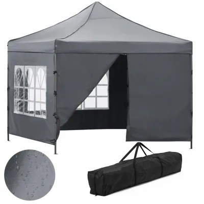 Záhradný stan 3x3 m SPRINGOS GP0005 tmavo šedý