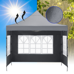 Záhradný stan 3x3 m SPRINGOS GP0005 tmavo šedý