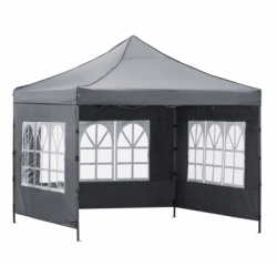 Záhradný stan 3x3 m SPRINGOS GP0005 tmavo šedý