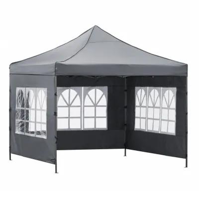 Záhradný stan 3x3 m SPRINGOS GP0005 tmavo šedý