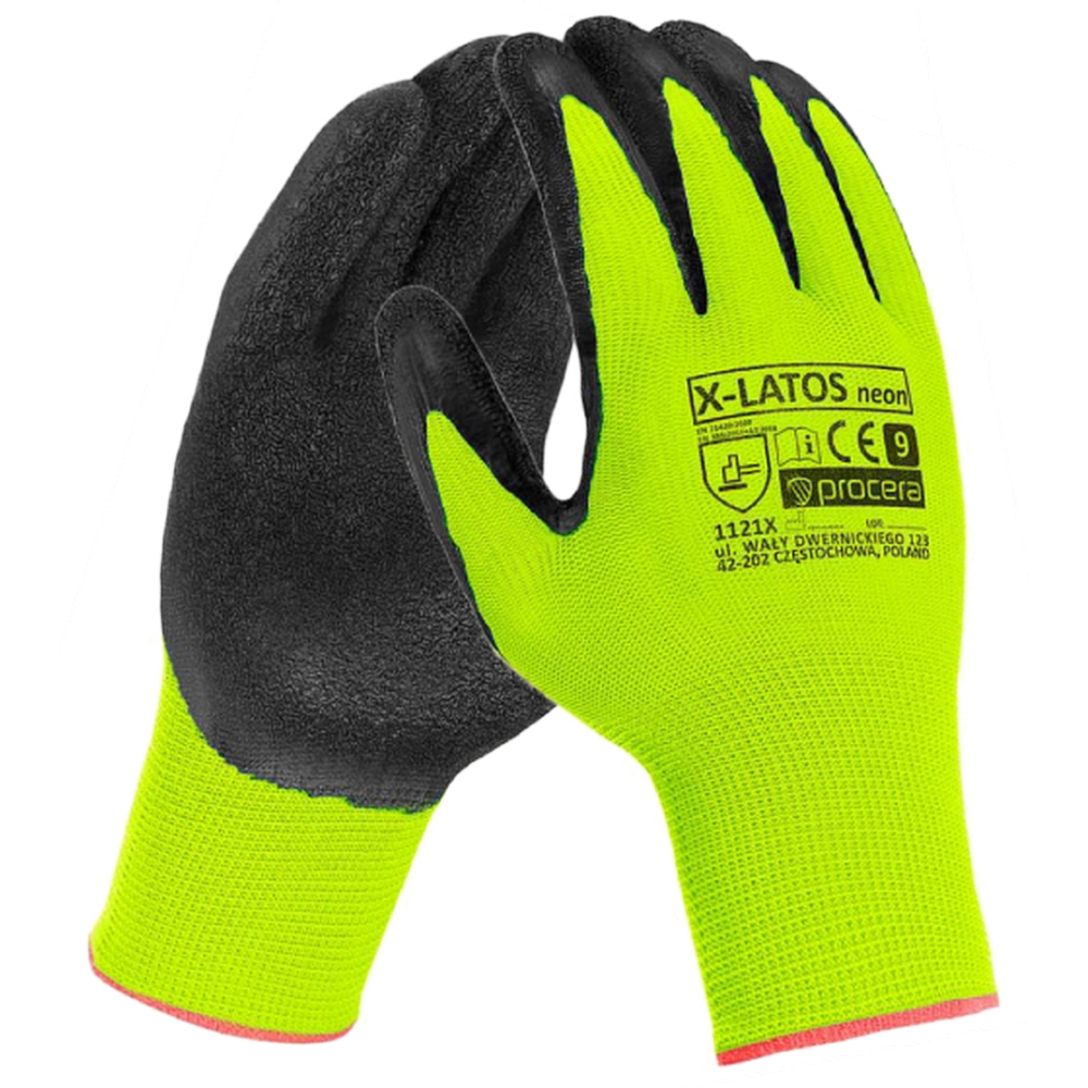 Záhradné rukavice latex veľ. 8 mix farieb