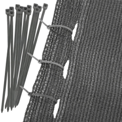 Tieniaca tkanina na plot 150cm x 25m 90% zatienenie SPRINGOS SN0065 svetlo grafitová