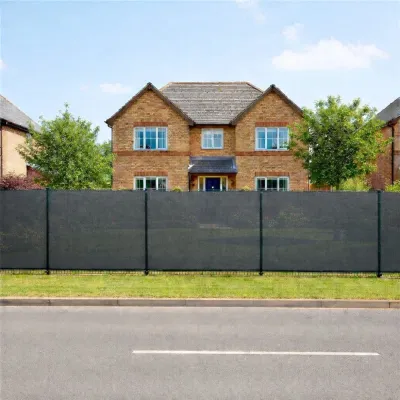 Tieniaca tkanina na plot 150cm x 50m 90% zatienenie SPRINGOS SN0064 svetlo grafitová