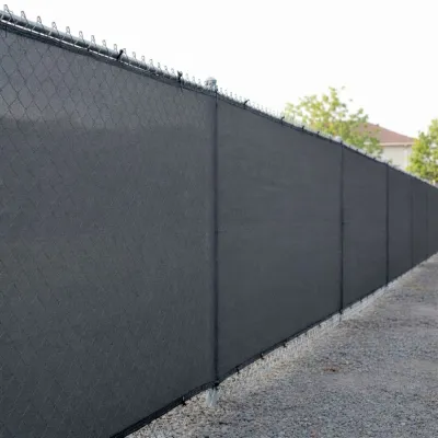 Tieniaca tkanina na plot 150cm x 25m 95% zatienenie SPRINGOS SN0063 svetlo grafitová