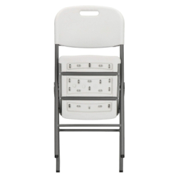 Skladacia stolička SPRINGOS GF0109 biela