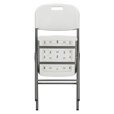 Skladacia stolička SPRINGOS GF0109 biela