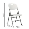 Skladacia stolička SPRINGOS GF0109 biela