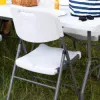 Skladacia stolička SPRINGOS GF0109 biela