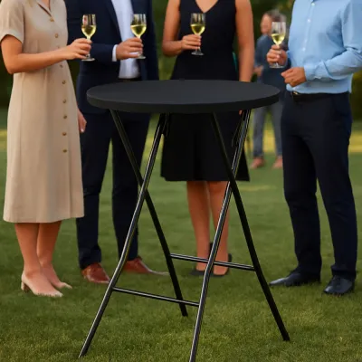 Rozkladací barový stôl 110x80 cm SPRINGOS GF0110 čierny