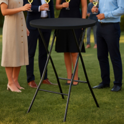 Rozkladací barový stôl 110x80 cm SPRINGOS GF0110 čierny