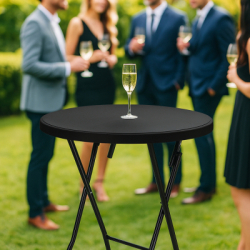 Rozkladací barový stôl 110x80 cm SPRINGOS GF0110 čierny