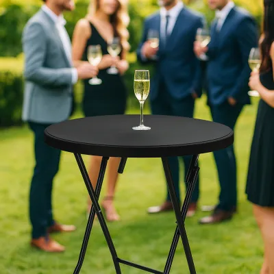 Rozkladací barový stôl 110x80 cm SPRINGOS GF0110 čierny