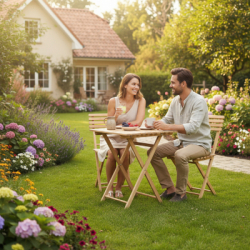 Zostava záhradného nábytku SPRINGOS PROVANCE prírodná