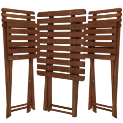 Zostava záhradného nábytku SPRINGOS PROVANCE tmavo hnedá