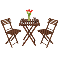 Zostava záhradného nábytku SPRINGOS PROVANCE tmavo hnedá