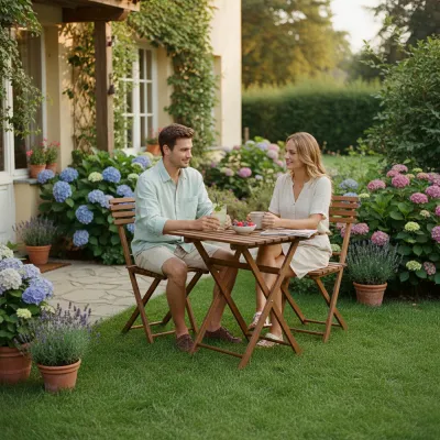 Zostava záhradného nábytku SPRINGOS PROVANCE tmavo hnedá