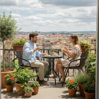 Záhradný set ratanového nábytku SPRINGOS BISTRO 2 hnedý
