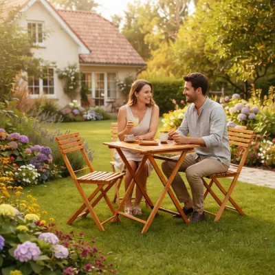 Zostava záhradného nábytku SPRINGOS PROVANCE svetlo hnedá
