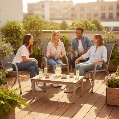 Set 4x Záhradné kreslo SPRINGOS MONZA GF0072 sivé