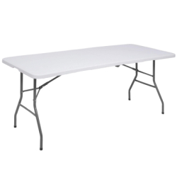 Pivný set pre 8 osôb 180x74 cm SPRINGOS GF0099 biely